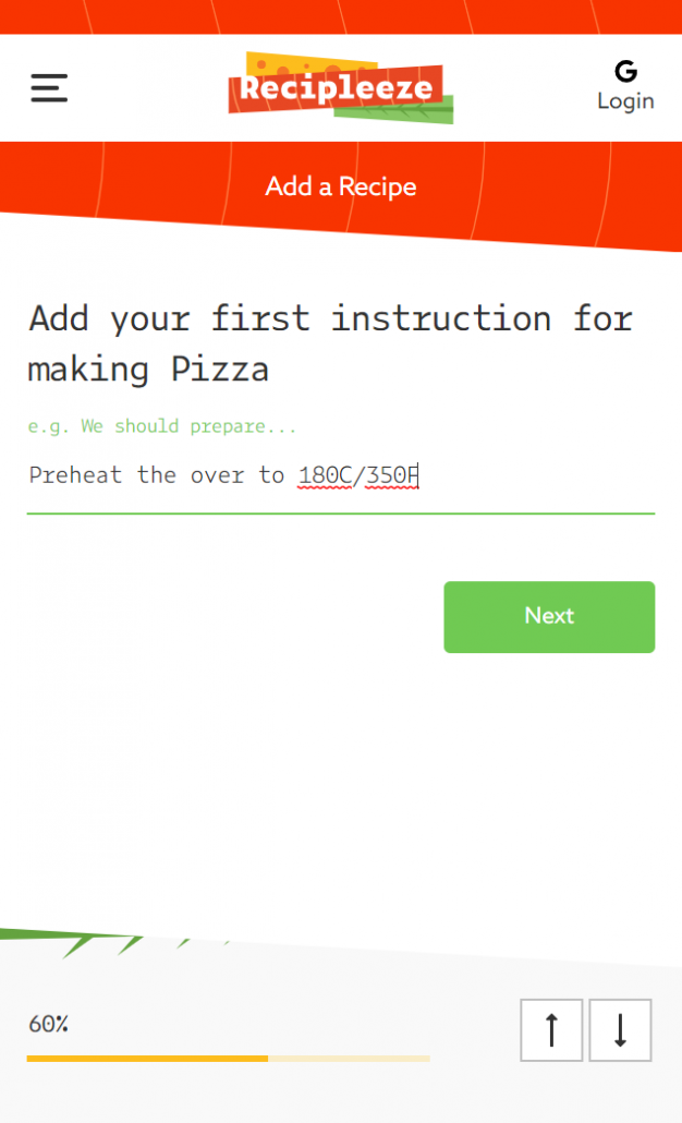 Recipleeze - Your first cooking instruction